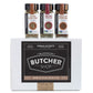 Urban Accents BUTcHER SHOP gourmet grilling Spices Rub gift Basket (Set of 3) - Ultimate BBQ Rubs and Sauces gift for grill Mast