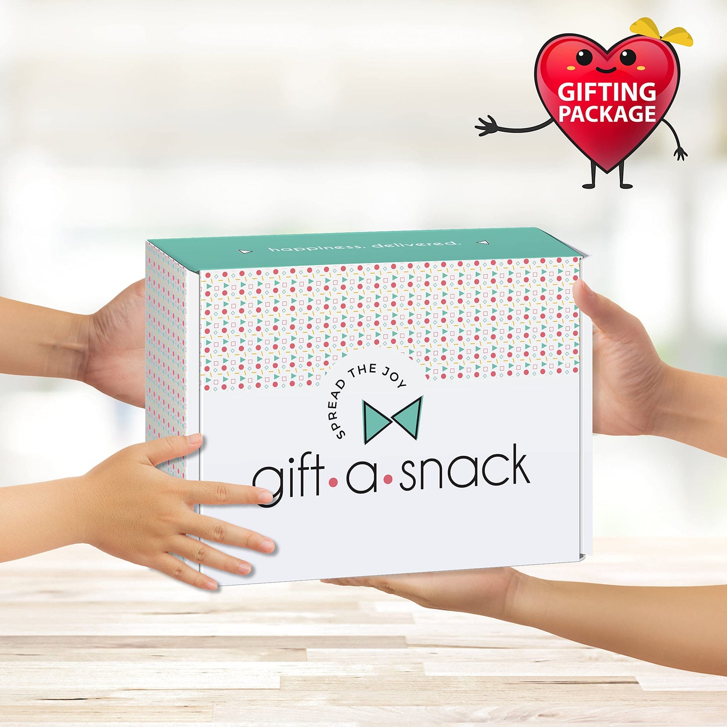 Gift A Snack - Holiday  Christmas Stocking Stuffer Healthy Snack Box Care Package + Greeting Card (40 Count) Birthday  Gift Basket  Nutritious Granola Breakfast Bars
