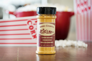 Amish Country Popcorn | Cheddar Cheese Popcorn Seasoning - 5.1 oz | Old Fashioned, Non-GMO and Gluten Free