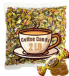 Coffee Candy Bulk - 2 LB Coffee Delight Hard Candy (210 pcs) Coffee Snacks Made with Real Colombian Coffee - Coffee Hard Candy B