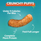 P-Nuff Crunch Peanut Butter Puffs - Healthy Snacks, Vegan, Gluten Free, Low Calorie, High Protein, 4 Oz Bag (Pack of 3)