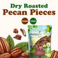 Food to Live Dry Roasted Pecan Pieces, 1.5 Pounds - Rich in Flavor and Crunch, Oven Roasted, No Oil Added, Unsalted, Perfect for