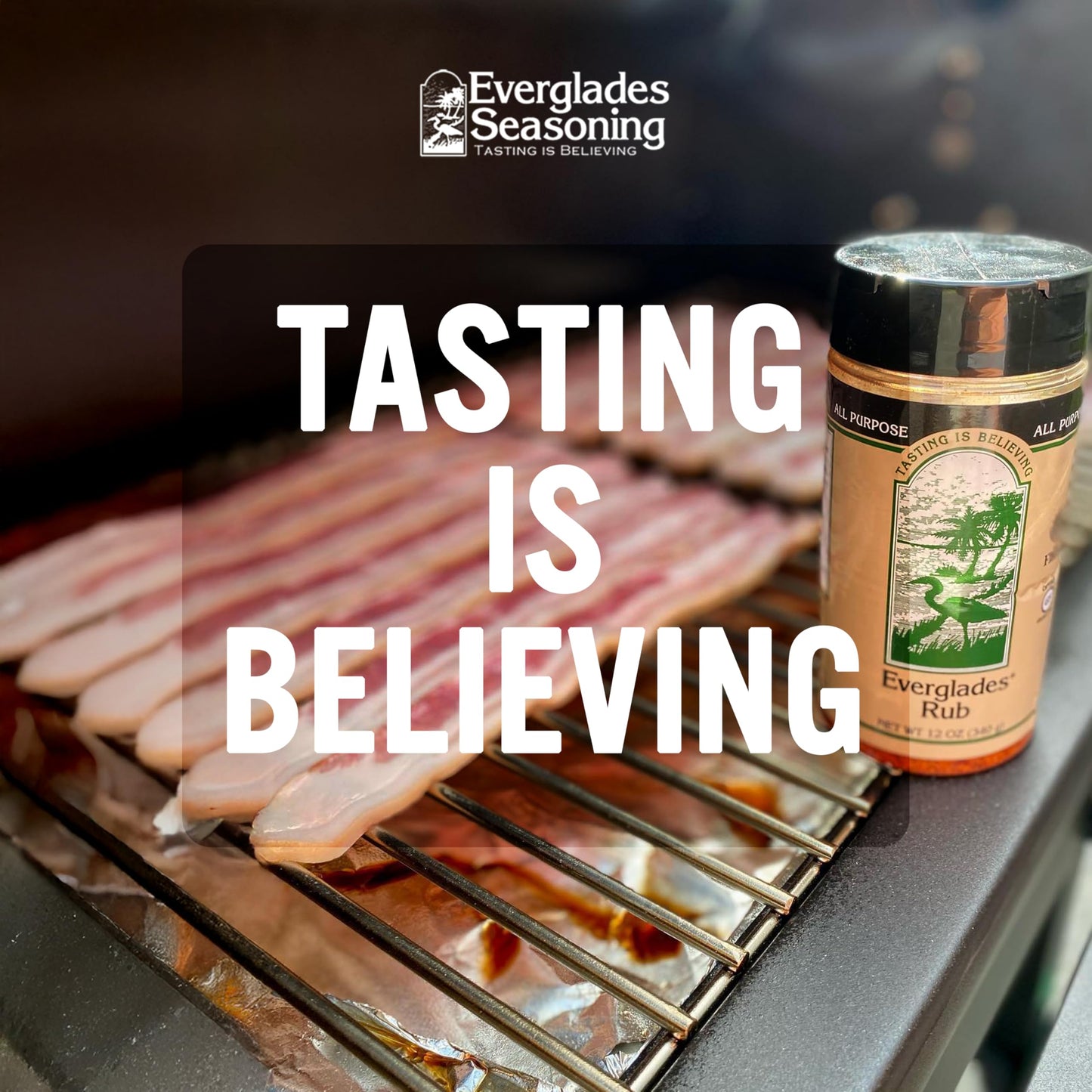 Everglades Rub Seasoning - Sweet & Spicy Blend for Meat - 12 oz - Dry Marinade for smoky aroma, Slow Cooking & Grilling