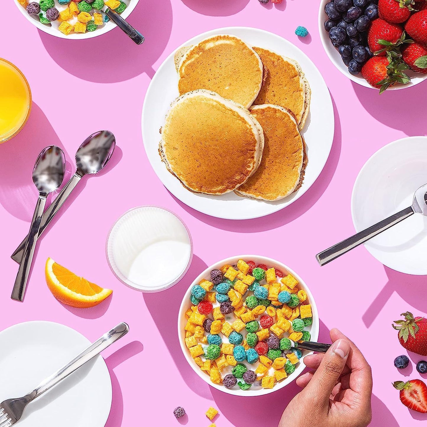 Cap'N Crunch Breakfast Cereal, Oops All Berries, 1.12 Oz Individual Cups (12 Pack)