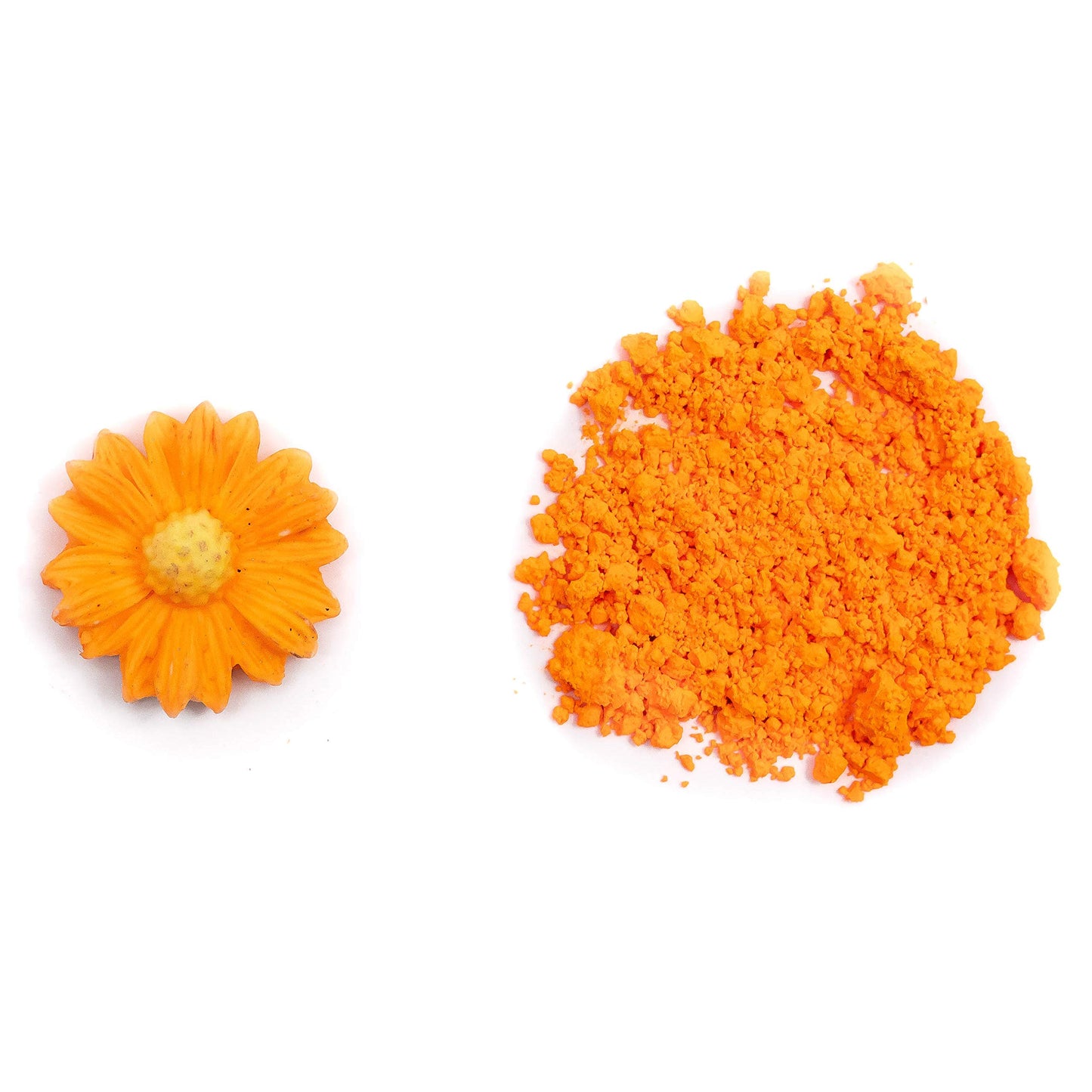 Sunflower Sugar Art Neon Orange Petal Dust, 4g Non-Toxic Matte Powder for Cake Decoration, Deep Rich Orange, Model PD-048