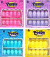 B BBO Brand Easter Chicks Marshmallow Peeps Value Pack Bundle: 4 Assorted Colors (Total 60 Chicks), 15 Count