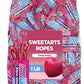 Cherry Punch Candy Ropes - Soft & Chewy Bulk 1 LB Pack (Approx. 30 Pieces), Individually Wrapped Treats for Valentines Day, Part