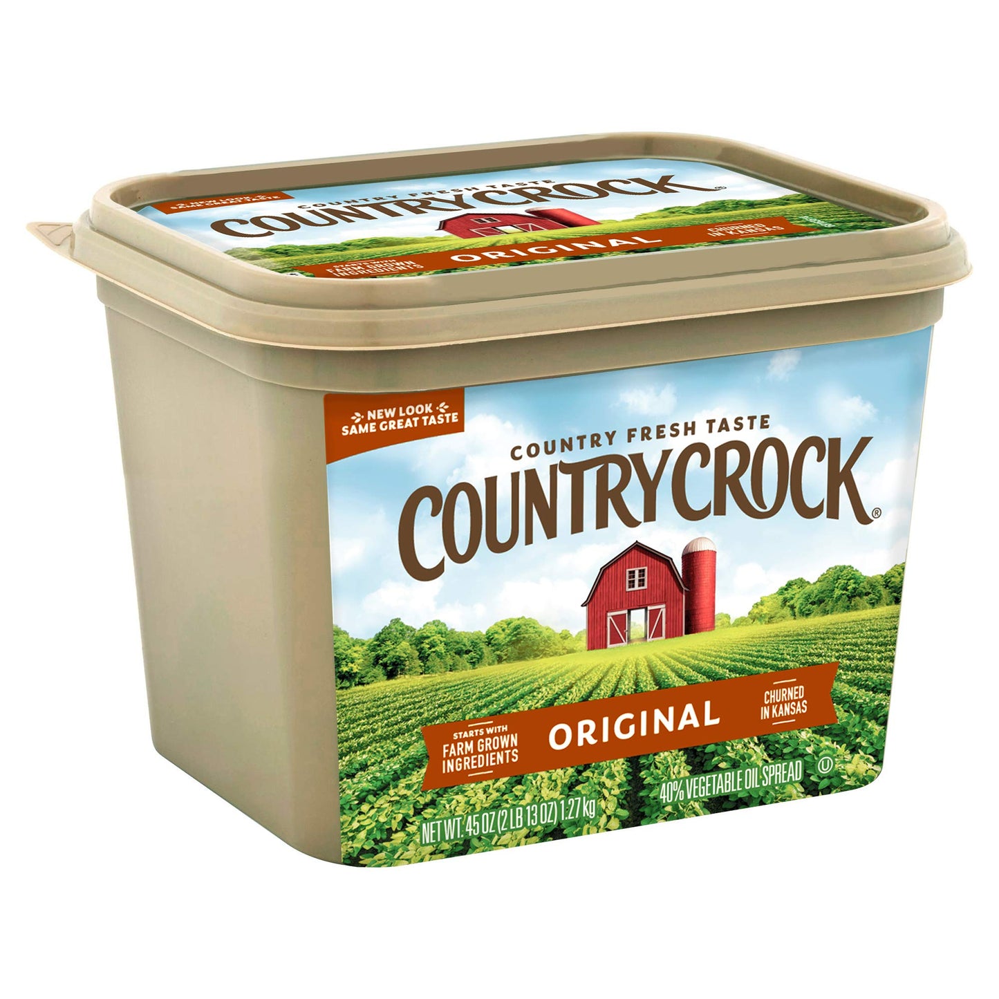 Country Crock Original Vegetable Oil Spread, 45 Oz Tub (Refrigerated)