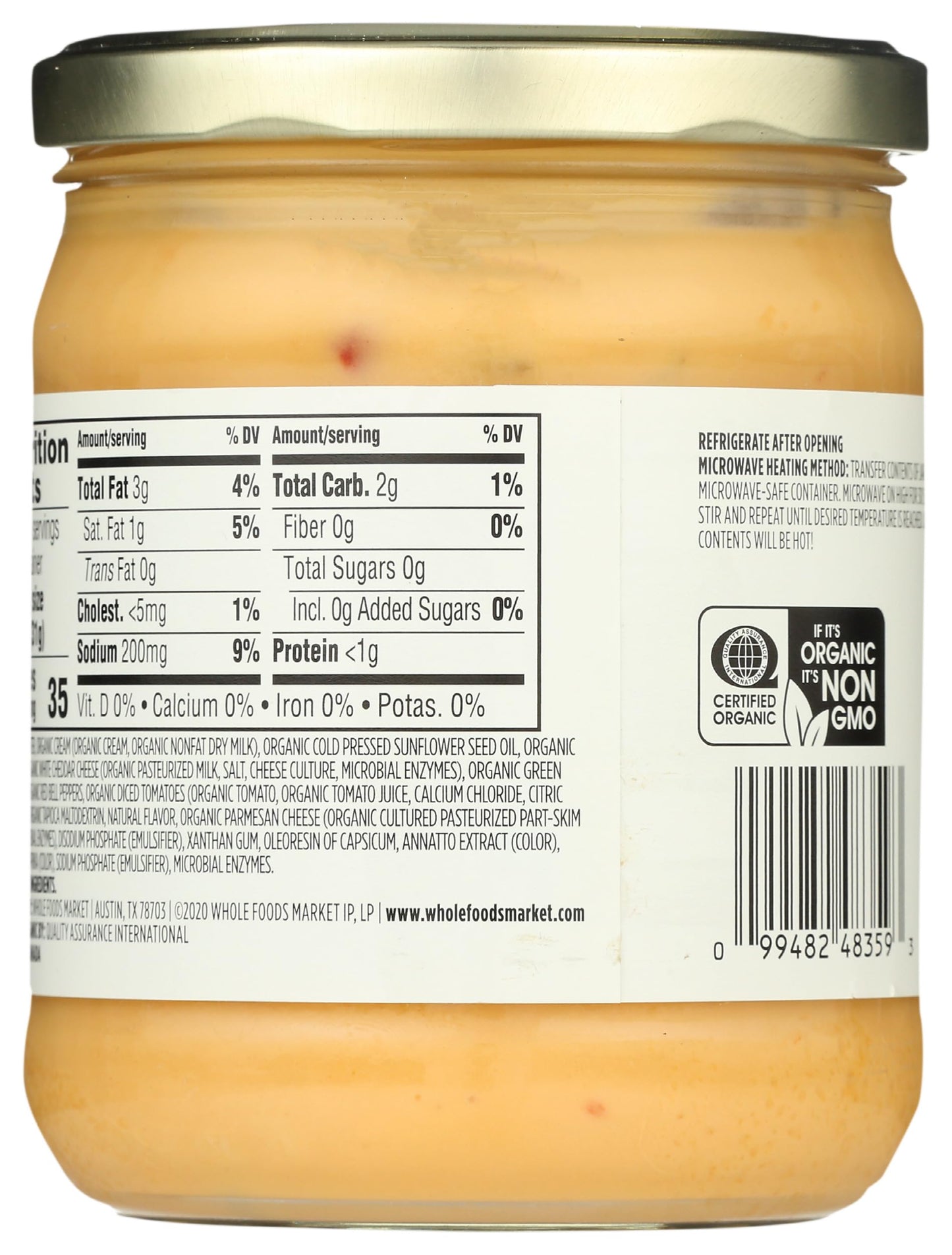 365 by Whole Foods Market, Organic Salsa Con Queso, 15 Oz