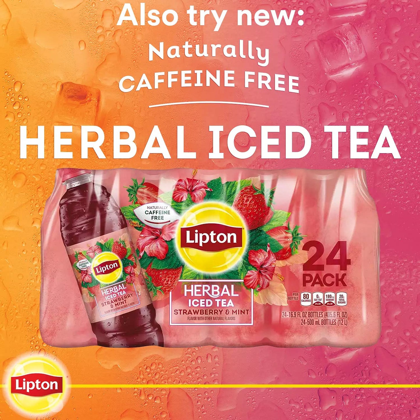 Diet Green Iced Tea - Citrus Flavor With Other Natural Flavors - With 100% Daily Value Antioxidant Vitamin C Per 12 Fl Oz, 24-50