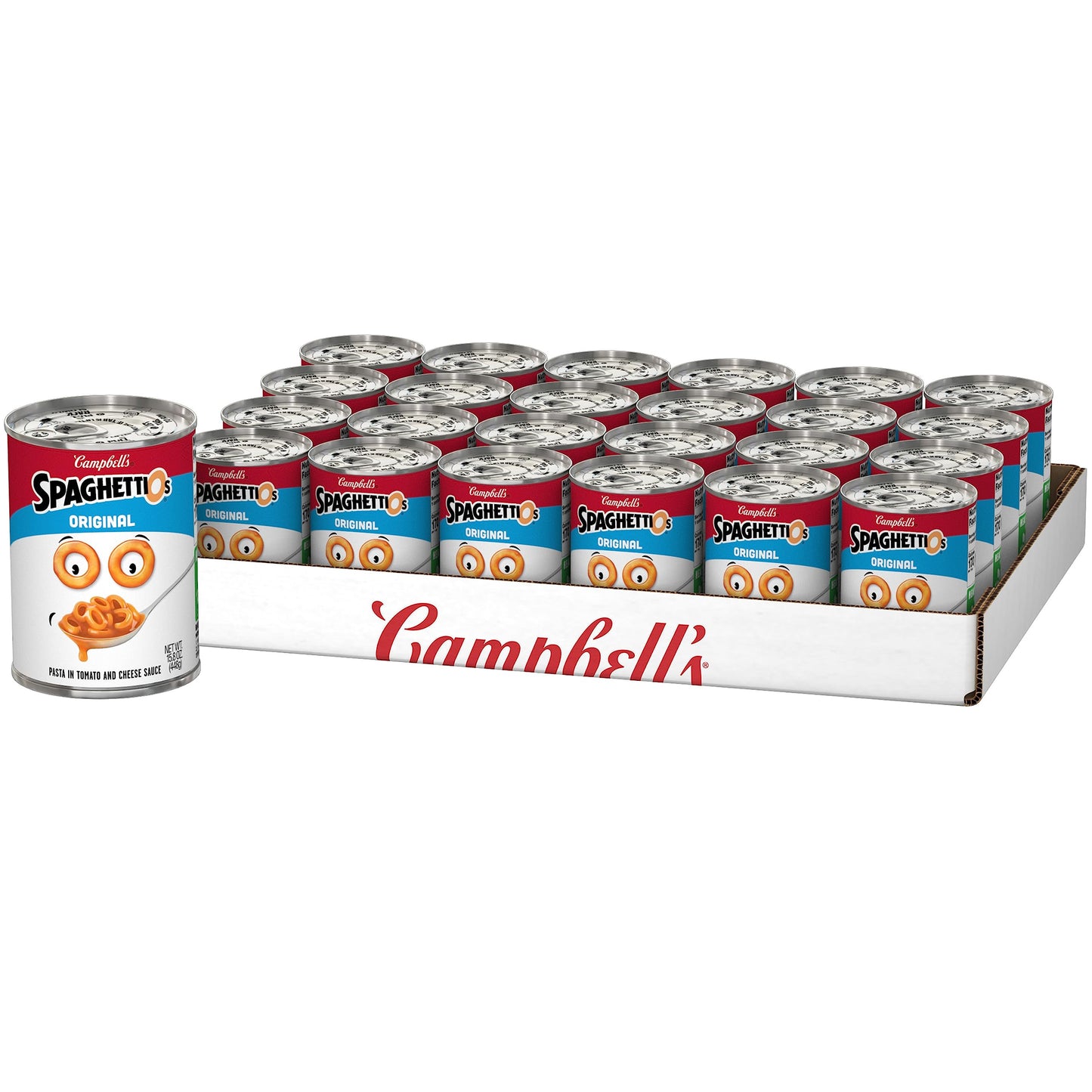 SpaghettiOs Original Canned Pasta, Healthy Snack, 15.8 OZ Can, Pack of 24