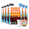 Dunkin Cold Caramel Flavored Coffee, 60 Keurig K-Cup Pods