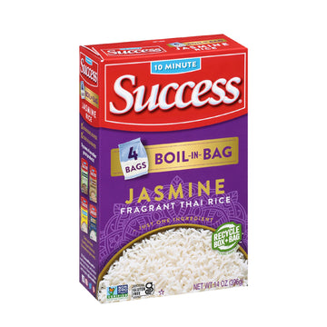 helpful Boil-in-Bag Rice, Thai Jasmine Rice, Quick Rice Meals, 14-Ounce Box