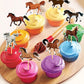 Ercadio 48 Pack Horse Cupcake Toppers Horse Racing Cupcake Picks Equestrian Race Theme Baby Shower Birthday Party Cake Decoratio