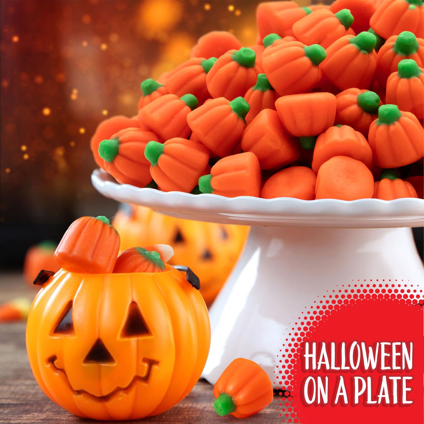 Mellowcreme Pumpkins | Bulk 3-Pound Bag | Classic Halloween Candy | Old Fashioned Fall Candy for Parties, Holiday Baking, Autumn