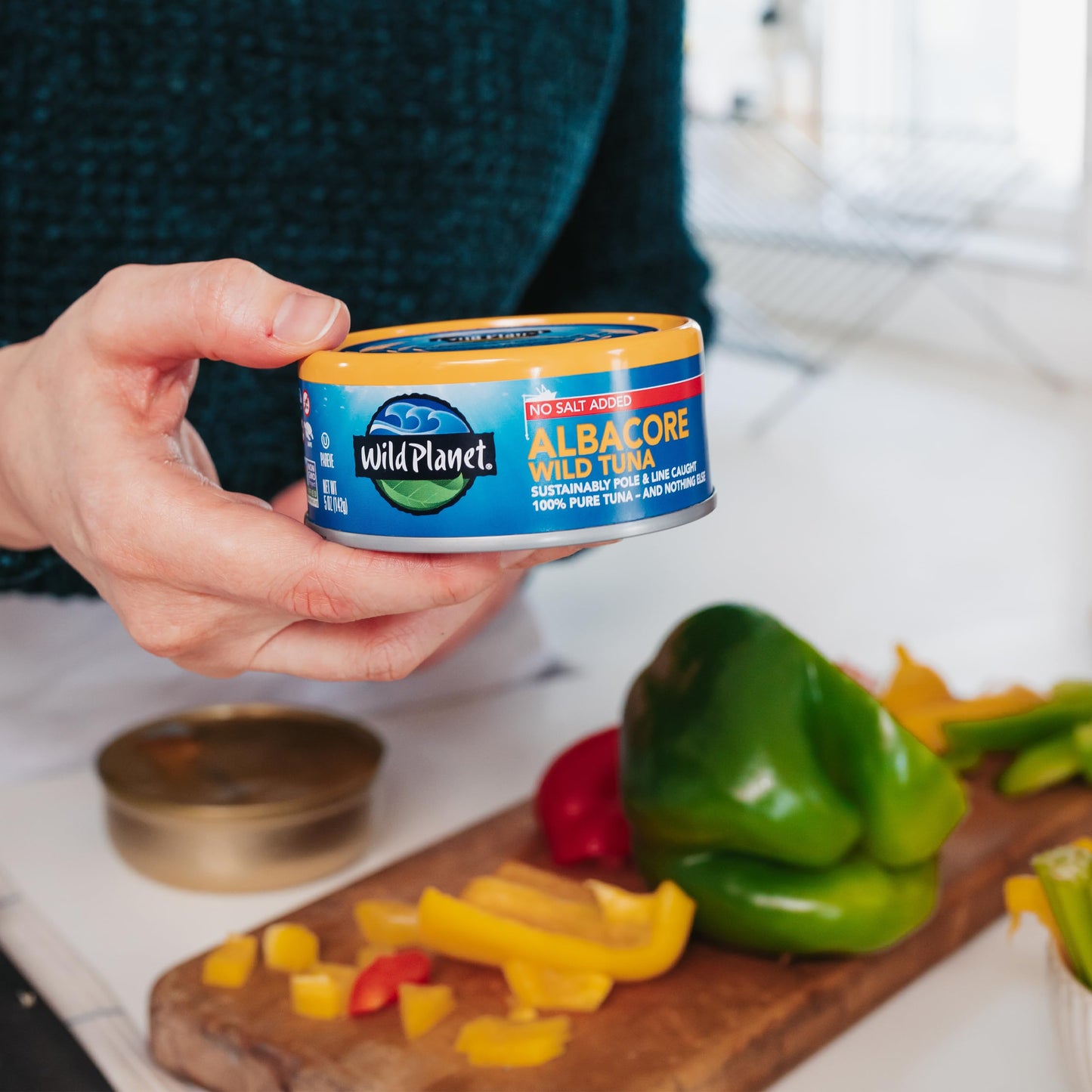 Wild Planet Wild Albacore Tuna,No Salt Added, Canned Tuna, Sustainably Wild-Caught, Pole & Line, Non-Gmo, Kosher 5 Oz