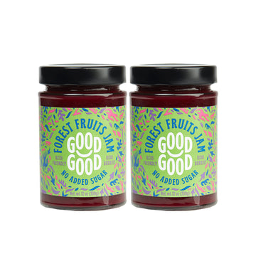 Good Good No Added Sugar Forest Fruit Jam - Keto Friendly Jelly - Low Carb, Low-Calorie And Vegan - Diabetic Friendly - 12Oz / 330G (Pack Of 2)