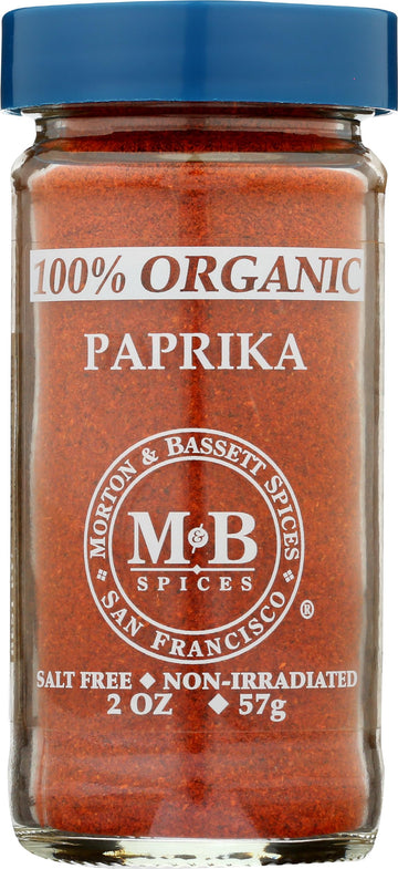 Morton & Bassett Organic Paprika, 2 Ounce, Plastic, No Color, Model 0016291442351