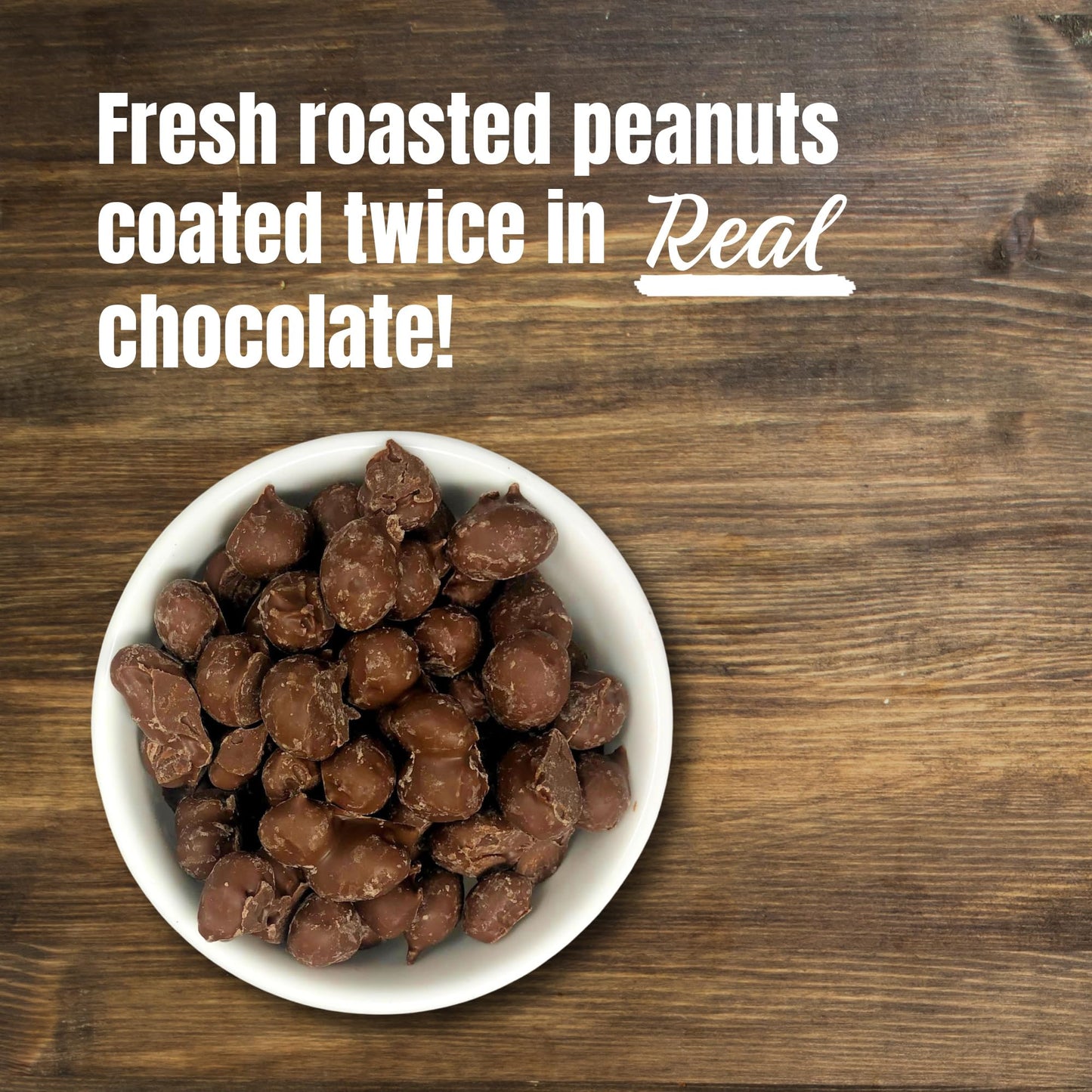 Double Dipped Peanuts Milk Chocolate Covered Peanuts (1 Pound) Wholesale Bulk Candy, Snack Nuts