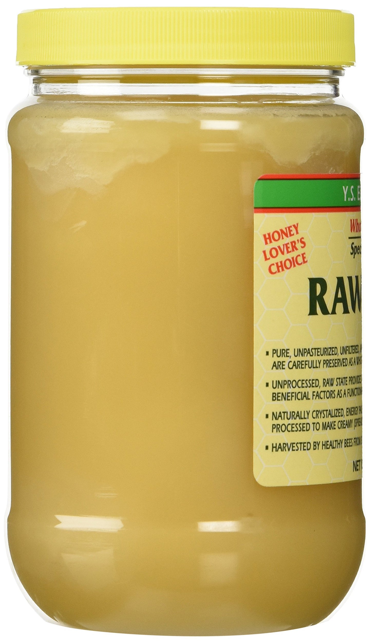 Y.S. Eco Bee Farms Raw Honey - 22 Oz Jars (4 Count (22Oz Each))
