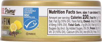 Bumble Bee Yellowfin Tuna in Extra Virgin Olive Oil, 5 oz Can, Wild Caught, Non-GMO, MSC Certified, 28g Protein per Serving