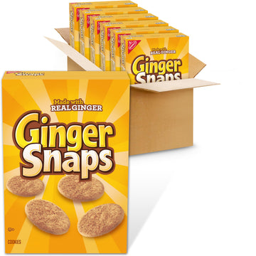 Ginger Snaps Cookies, Ginger Cookies, 6 - 16 Oz Boxes
