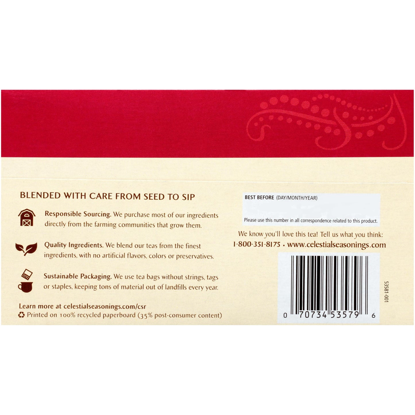 Celestial Herbal Tea Sangria Zinger Bags, 20 Count