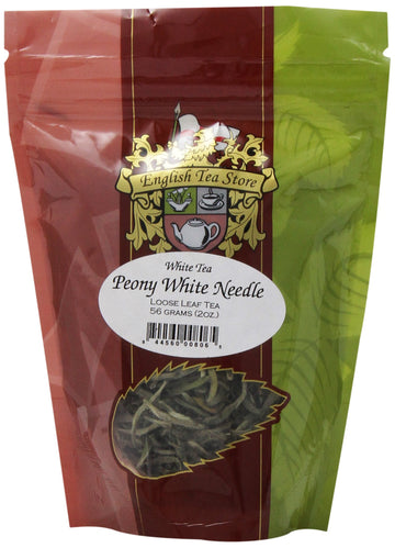 English Tea Store Loose Leaf, Peony White Needle Tea, 2 Ounce