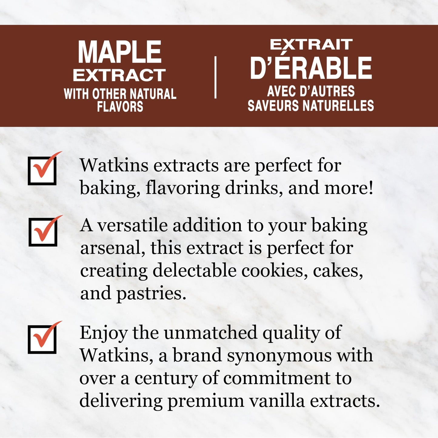Watkins Maple Extract With Other Natural Flavors, 2 Oz. Bottles, Pack Of 6 (Packaging May Vary)