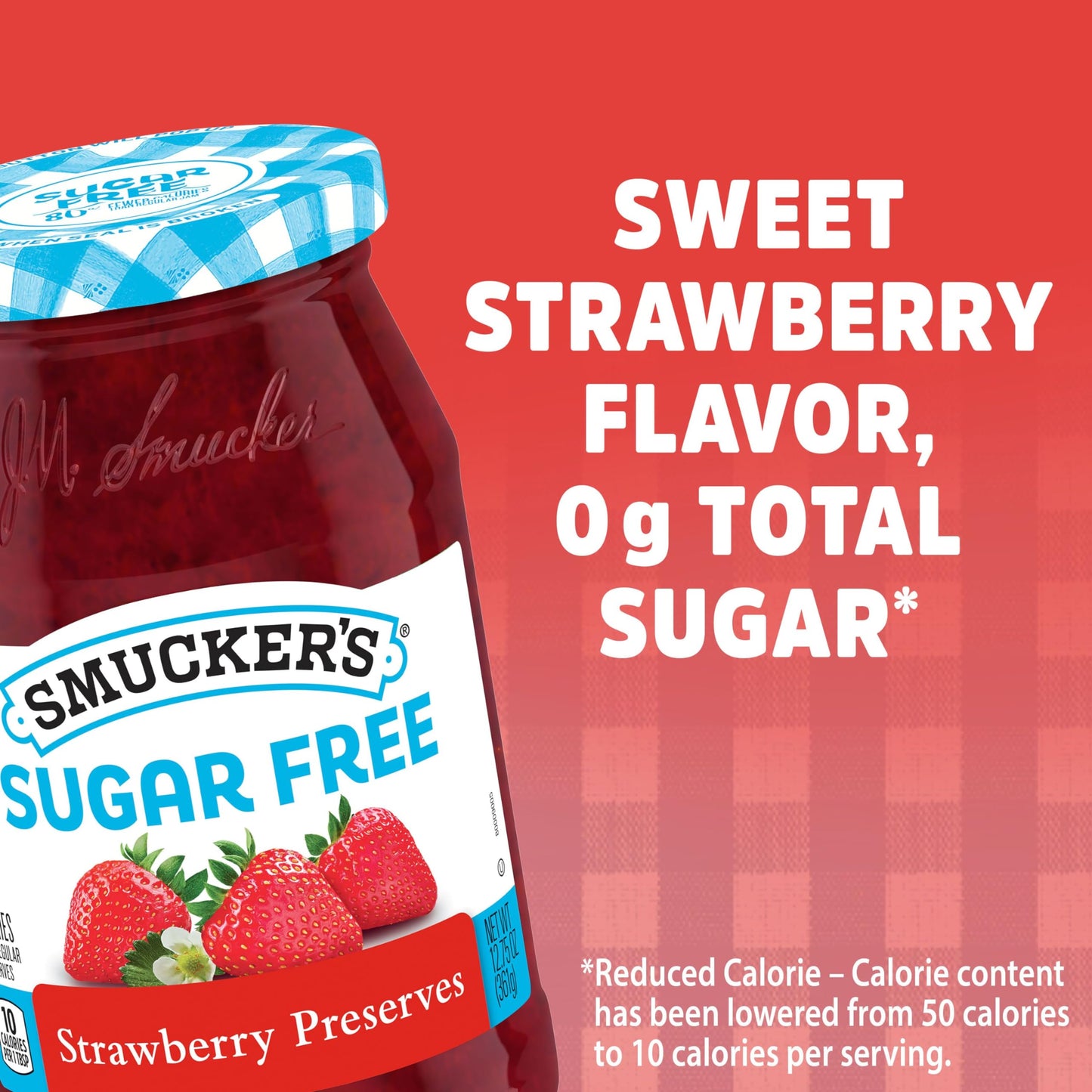 Smuckers Sugar Free Strawberry Preserves, 12.75 Ounces