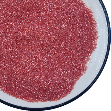 Edible 5 Ounce Fine Decorative Red Sanding Sugar Sprinkles for Baking, Sparkling Crystals for Cakes, Cookies, Cupcakes, Ice Crea