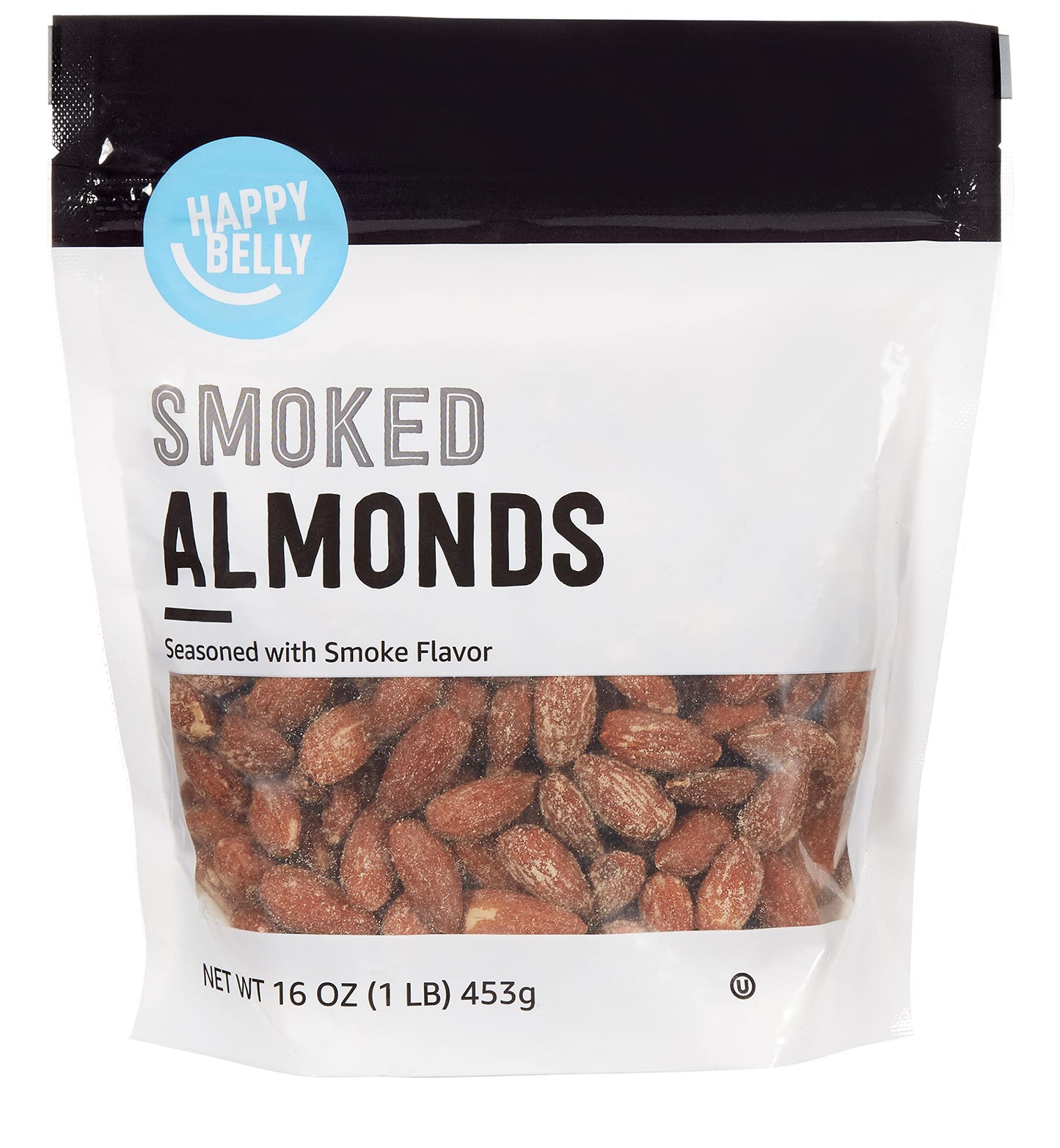 Happy Belly Smoked Almonds - 16 Ounce (Pack of 1) - Delicious Snack