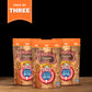 Knotty Pretzels Seasoned Pretzels, Hot Wings Flavor, 7.5 oz Individual Bags, 3-Pack