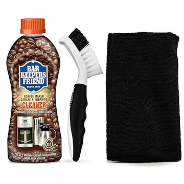 Fox Trot Bar Keepers Friend Coffee Cleaner Panther Pack Microfiber Cleaning Cloth & Scrub Bundle, With A 12Oz Coffee Pot Cleaner