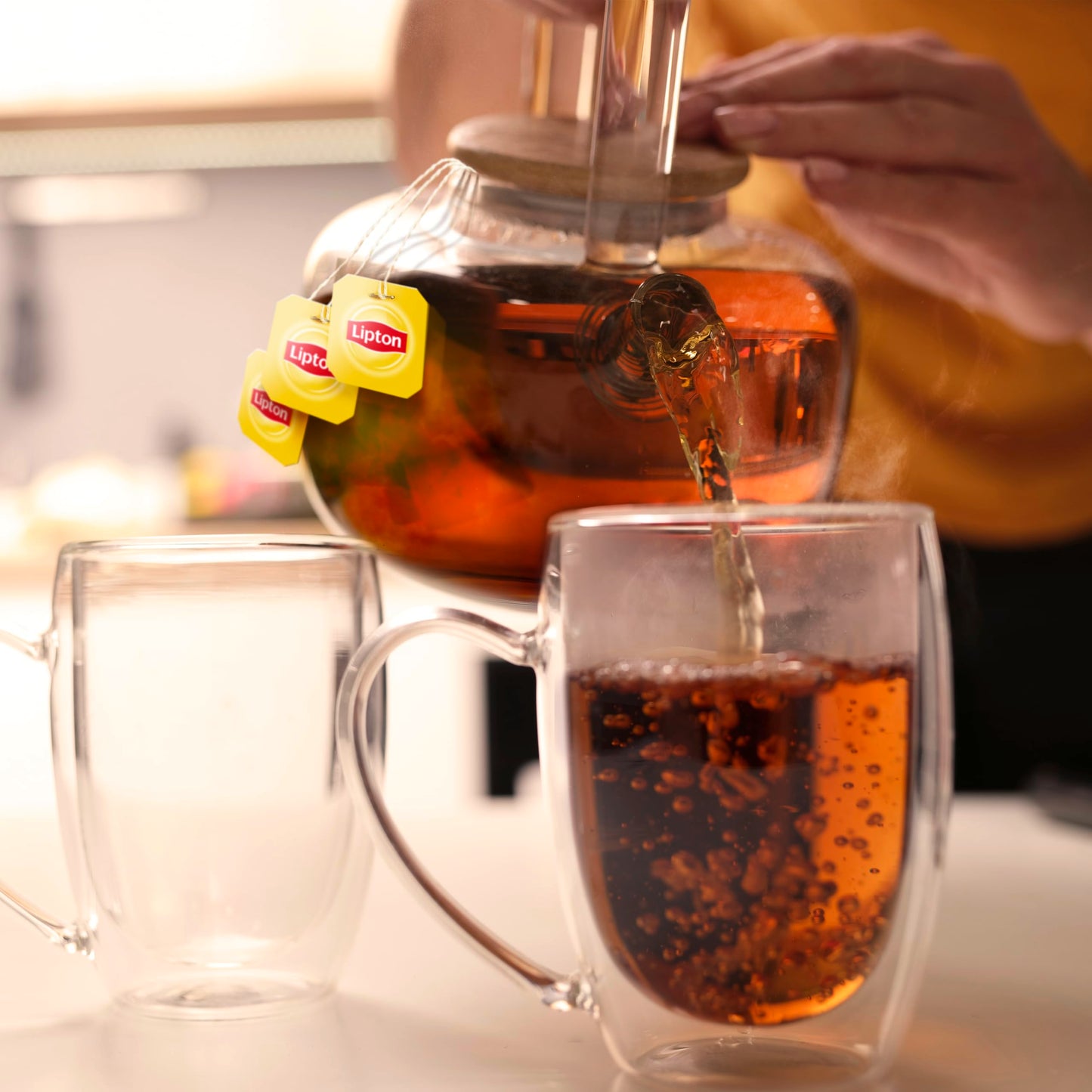 Lipton Decaf Black Tea Bags, 50 Count (Pack of 12), Hot or Iced Tea, Model 84154551
