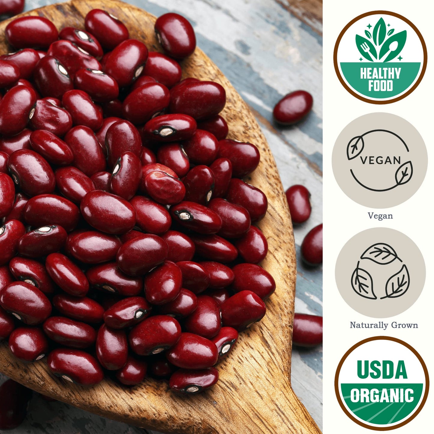 Be Still Farms Organic Red Kidney Beans Dry (4.8Lb) - Dried Small Red Beans Bulk - Great For Soups, Stews, Salads - High In Prot