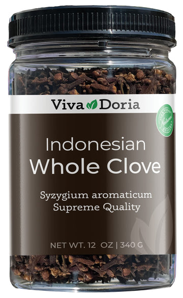 Viva Doria Whole Cloves, Hand Picked Indonesian Clove Buds, 12 Oz (340 grams)