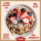 Kodiak Cakes Peak Instant Oatmeal Packets, Berries & Cream, High Protein,100% Whole Grains, 6 box with 4 packets each (Total of