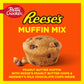 Betty Crocker REESES Peanut Butter Muffin Mix, Baking Mix Made with REESES Peanut Butter Chips and HERSHEYS Milk Chocolate Ch