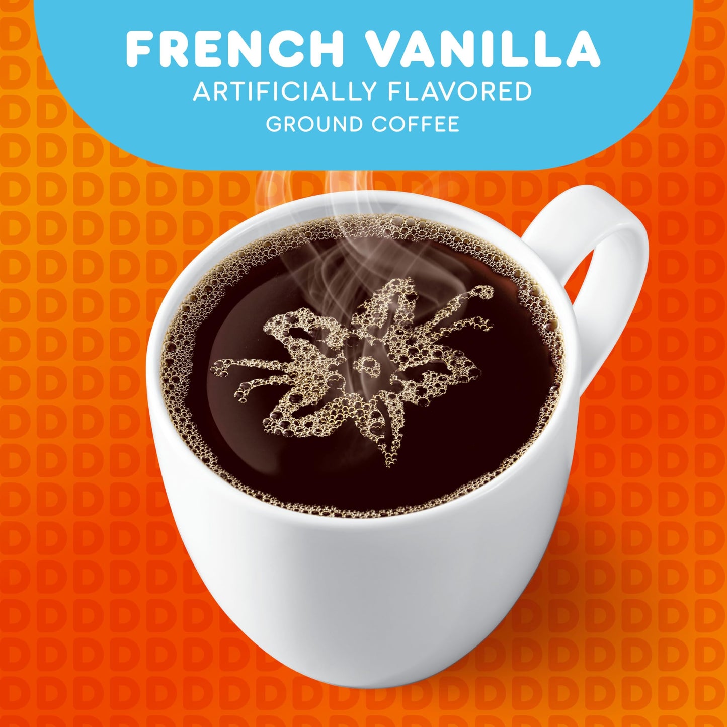 Dunkin French Vanilla Flavored Coffee, 32 Keurig K-Cup Pods