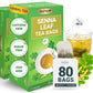 LeafLea Herbal Laxative Tea Bags, Caffeine-Free, Sugar-Free, Vegan, 80 Bags (Pack of 2)