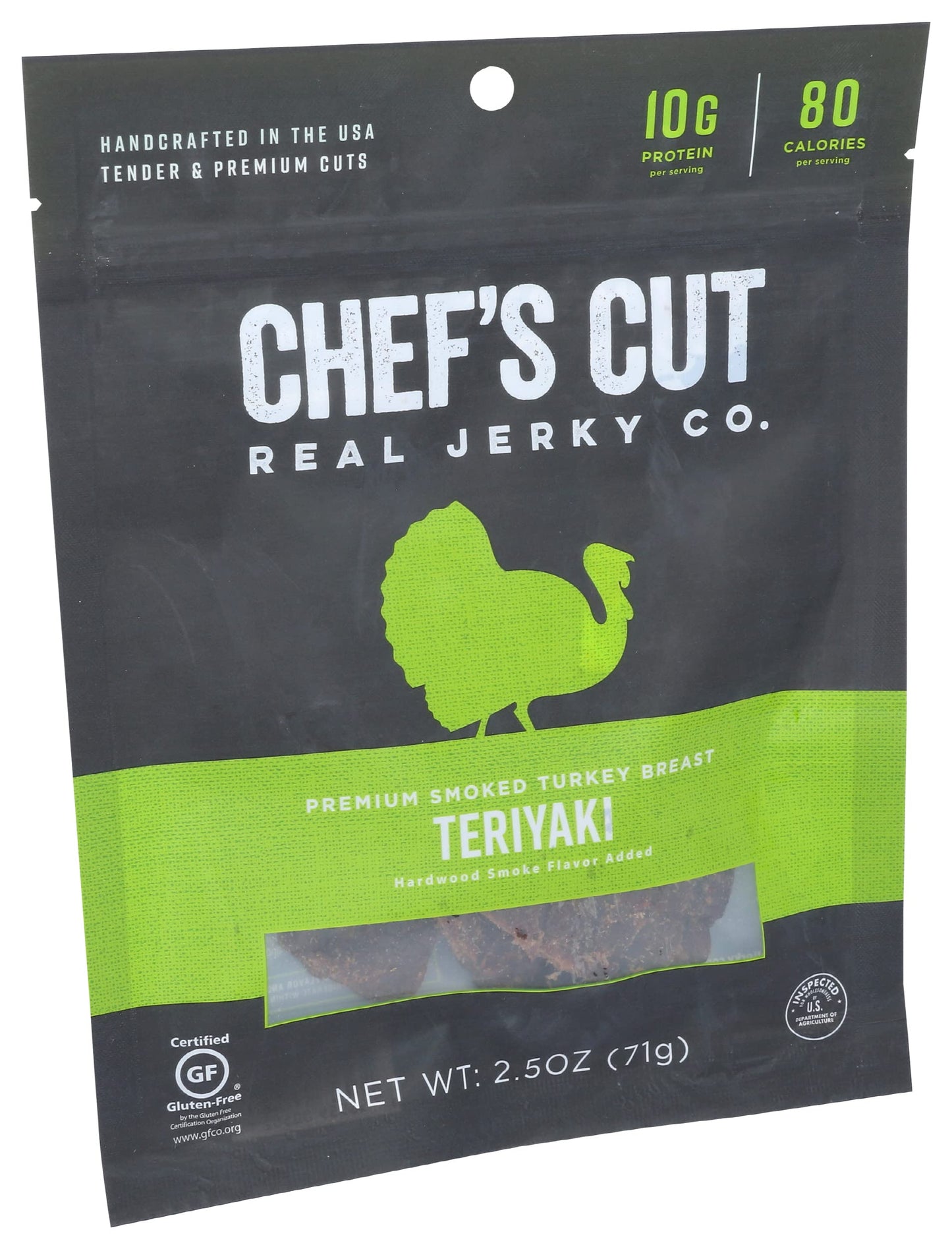 Chefs Cut Real Turkey Jerky Original Recipe, 2.5 Ounce