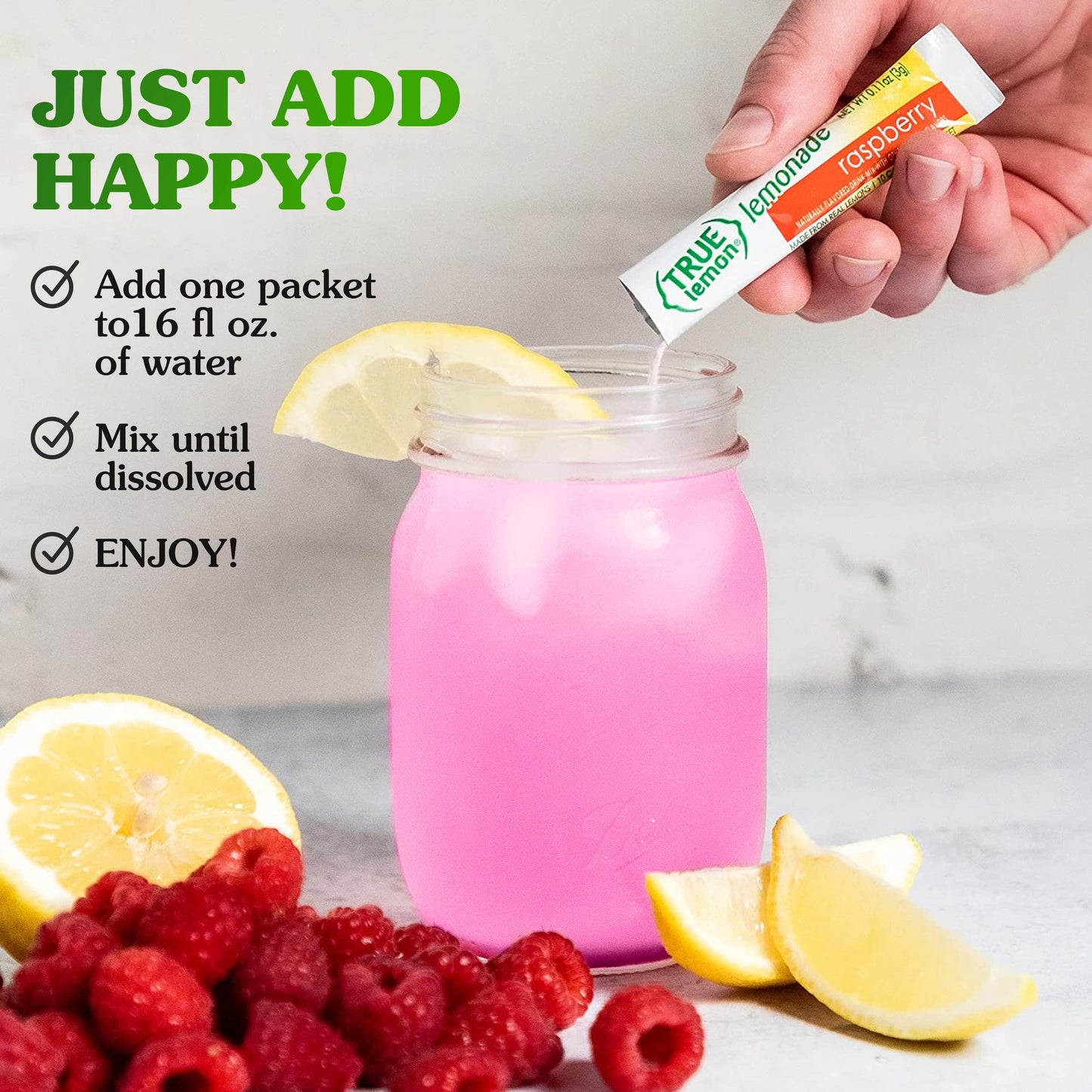 True Lemon Raspberry Lemonade 30 Ct