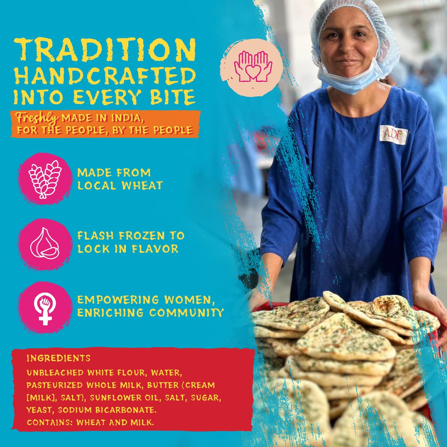 TRULY INDIAN, Indian Food, Tandoori Naan, 12 OZ