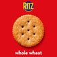 RITZ Whole Wheat Crackers, Snacks for Kids and Adults, Bulk Lunch Snacks, Family Size, 6-19.3 oz Boxes
