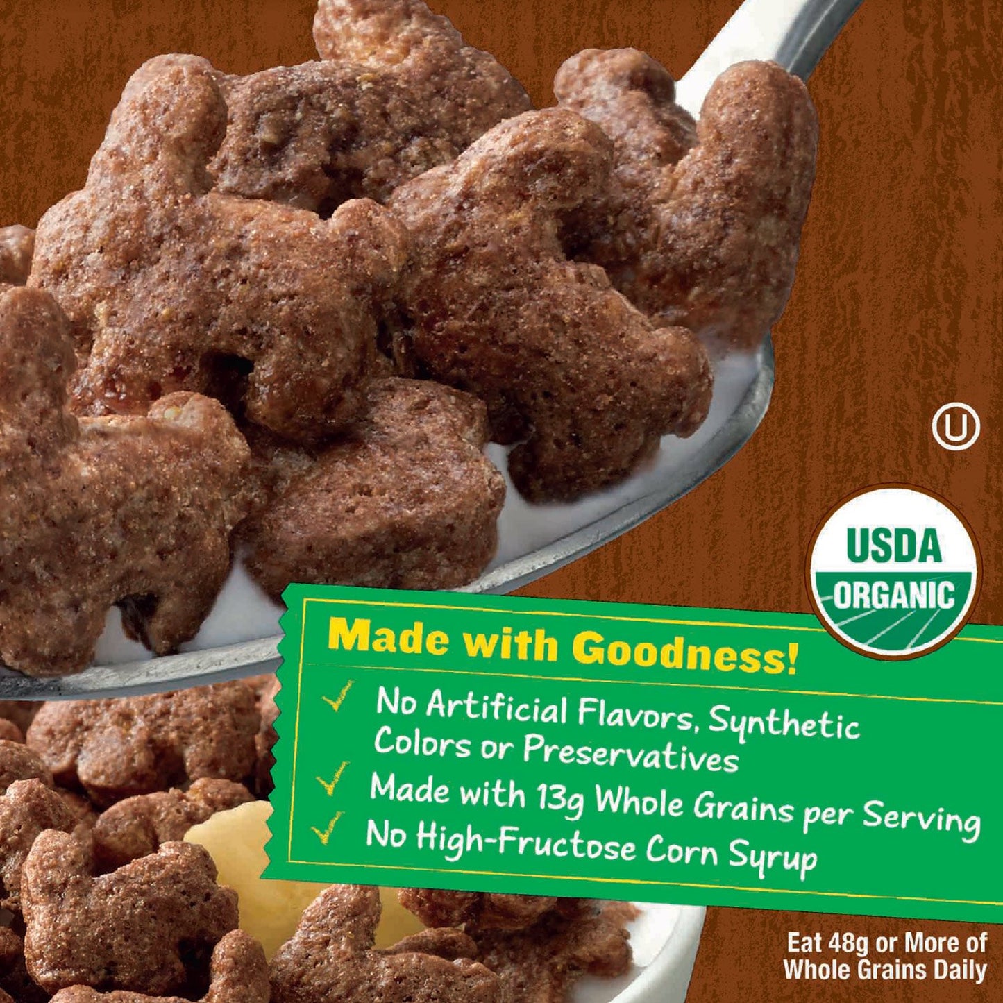 Annie'S Organic Cereal, Cocoa Bunnies, Oat, Corn, Rice Cereal, 10 Oz Box
