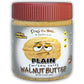 CrazyGoNuts Walnut Butter - Plain with Sea Salt, Keto, Vegan, Gluten Free, 9.25 oz