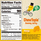 Amos Chewtopia Mango Gummy Jerky - Vegan Chewy Fruit Snack, Tastes Like Real Dried Mango, Soft & Chewy Gummy Candy, 8.47Oz Box (