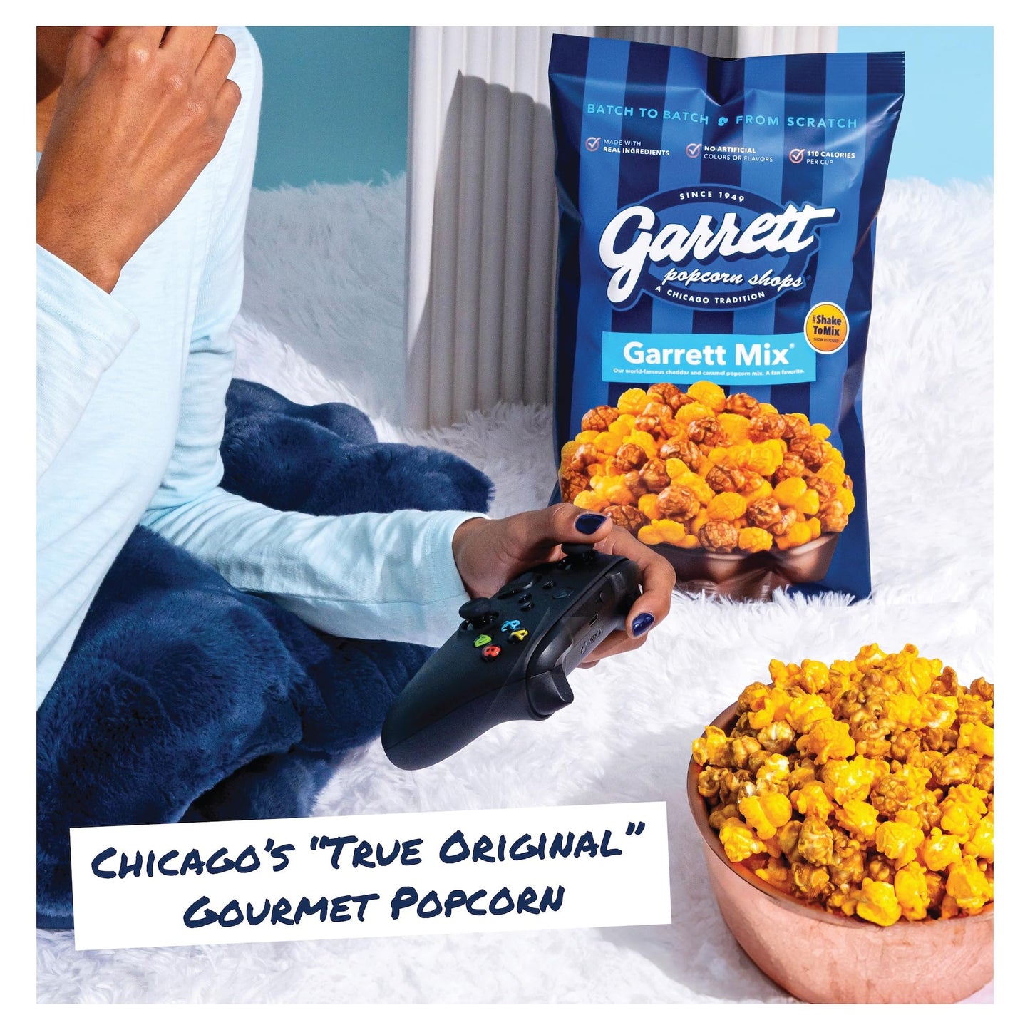 Garrett Popcorn Garrett Mix - Chicago Style Cheese & Caramel Popcorn - 4 Ounce Bags (Pack of 6) - Gluten Free Sweet & Salty Snack