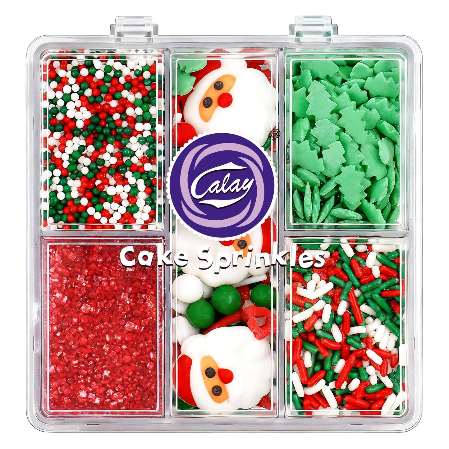Christmas Sprinkles For Cookies  Holiday Red And Green Sprinkles Assortment 5 Oz  Edible Jimmies Nonpareils And Sanding Sugar Pearls For Cake Decorating  Christmas Cookies  Baking  Cupcakes  Desserts